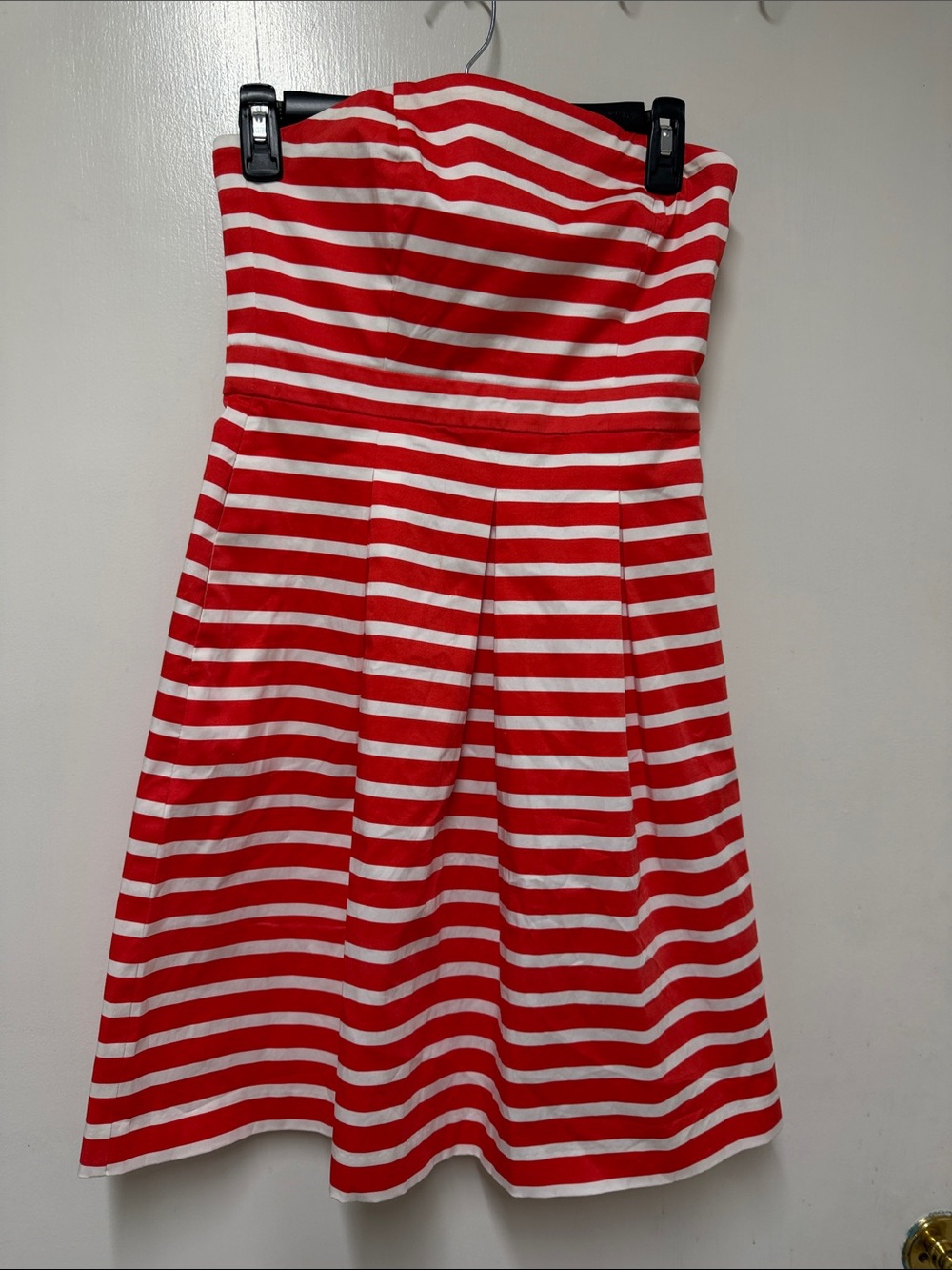 GAP Strapless Red and White Striped Sundress
